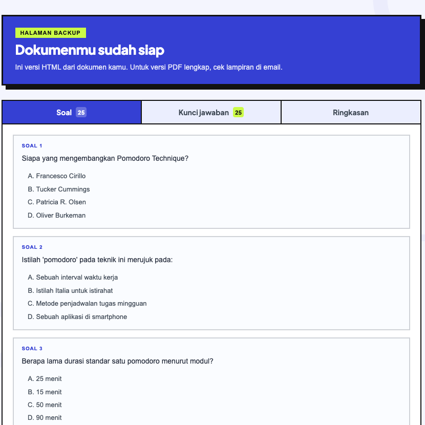 Contoh dokumen dalam format HTML